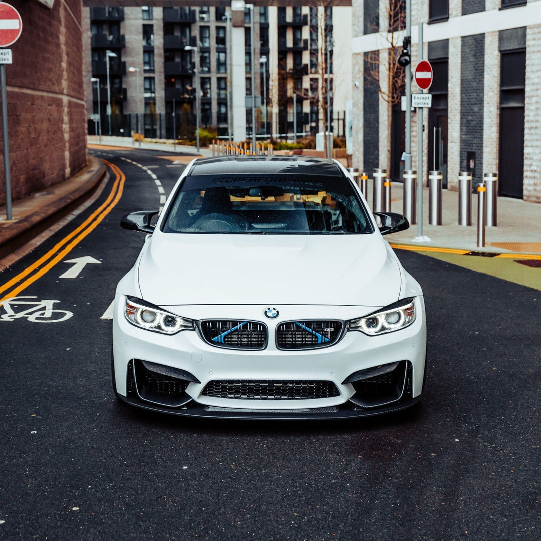 MHC+ BMW M3/M4 GT Style Front Splitter In Gloss Pre Preg Carbon Fibre (F80/F82/F83)