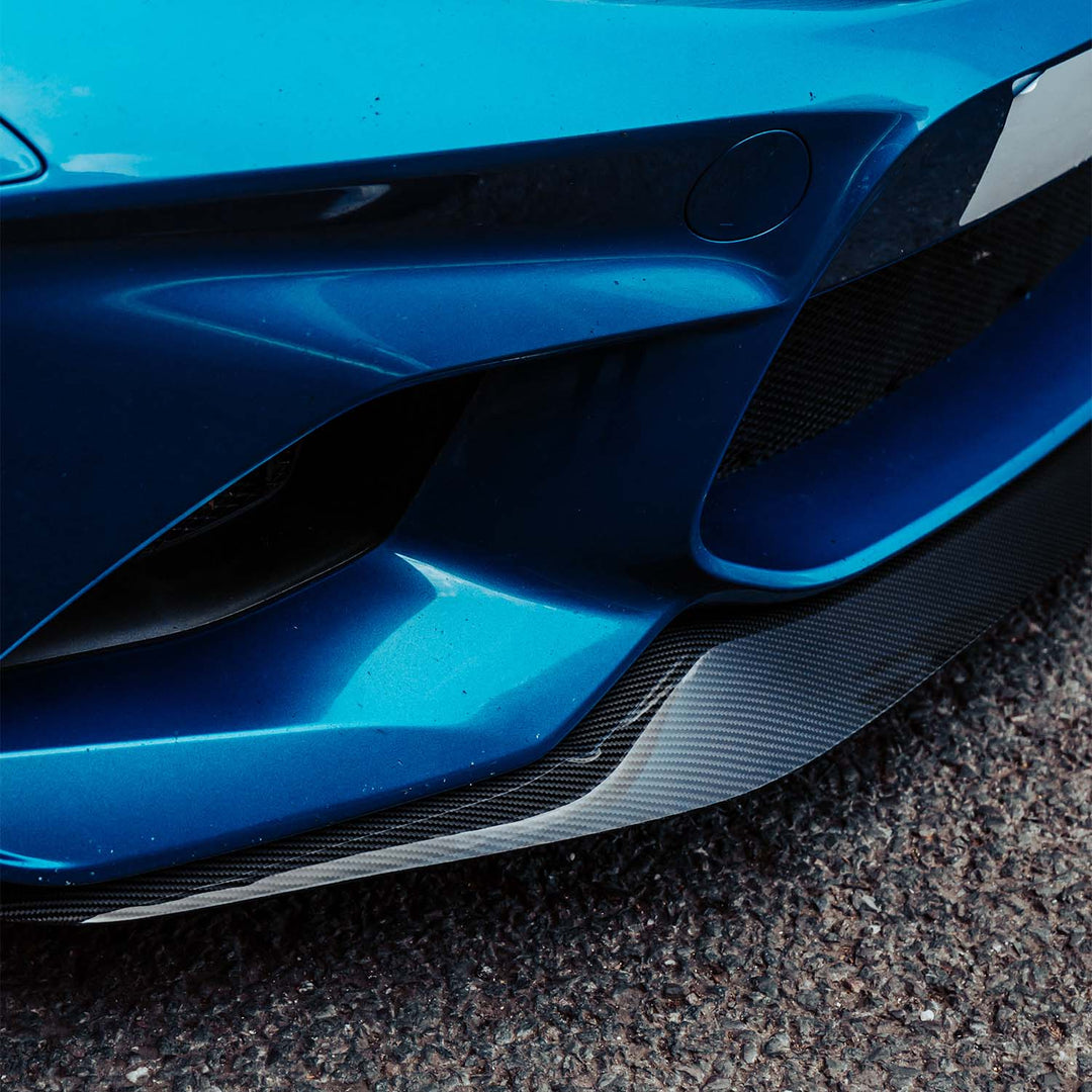 MHC+ BMW M2 N55 GT Style Front Splitter In Gloss Pre Preg Carbon Fibre (F87)