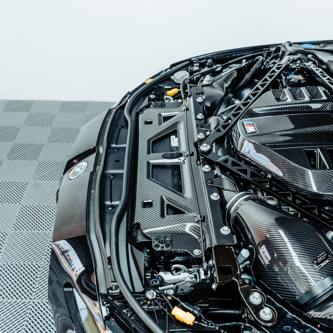 MHC+ BMW M2/M3/M4 Full Replacement Radiator Cooling Shroud Slam Panel In Pre Preg Carbon Fibre (G80/G81/G82/G83/G87)