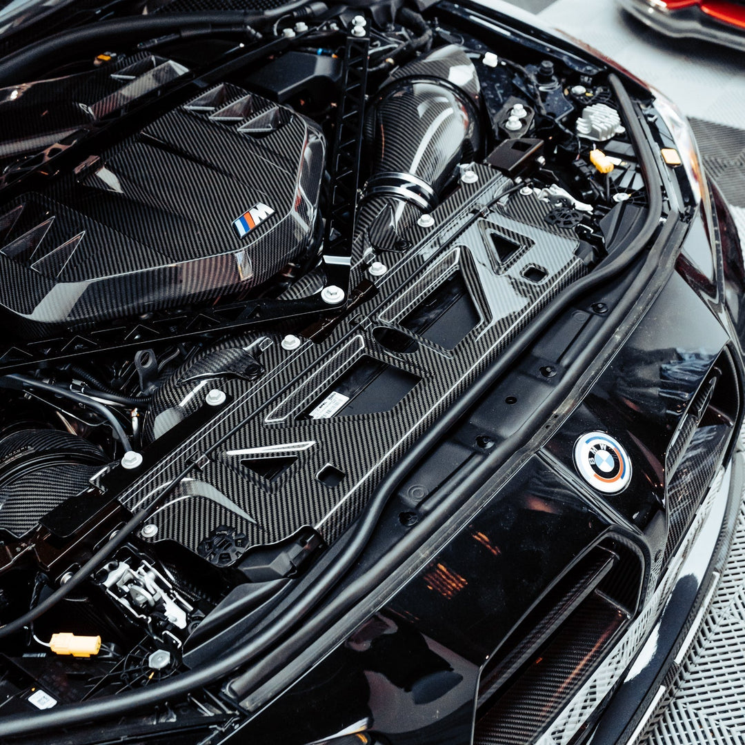 MHC+ BMW M2/M3/M4 Full Replacement Radiator Cooling Shroud Slam Panel In Pre Preg Carbon Fibre (G80/G81/G82/G83/G87)
