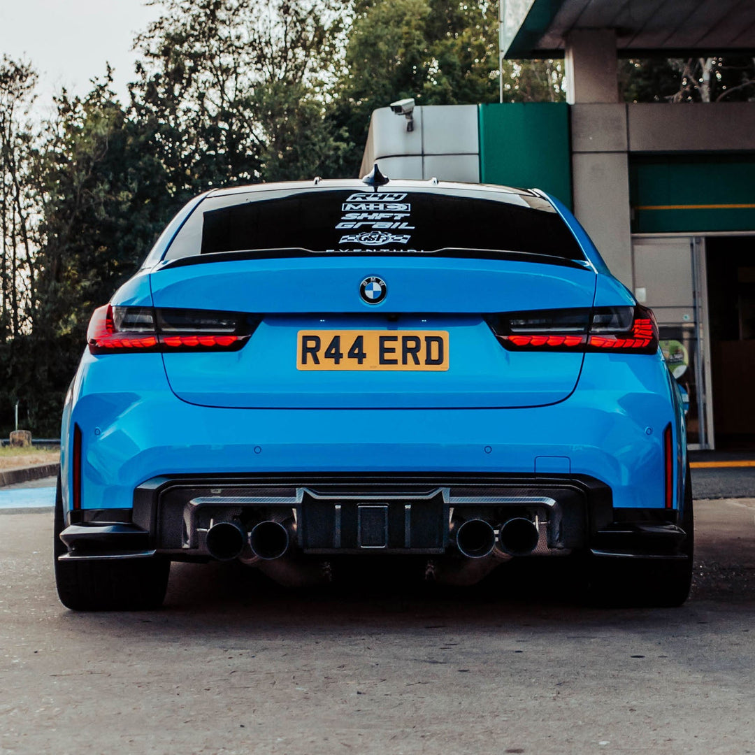 MHC+ BMW M3 SS1 Rear Side Splitters In Gloss Pre Preg Carbon Fibre (G80/G81)