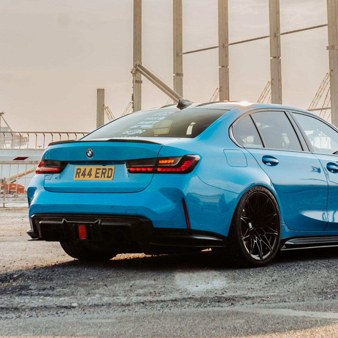 MHC+ BMW M3 SS1 Rear Side Splitters In Gloss Pre Preg Carbon Fibre (G80/G81)