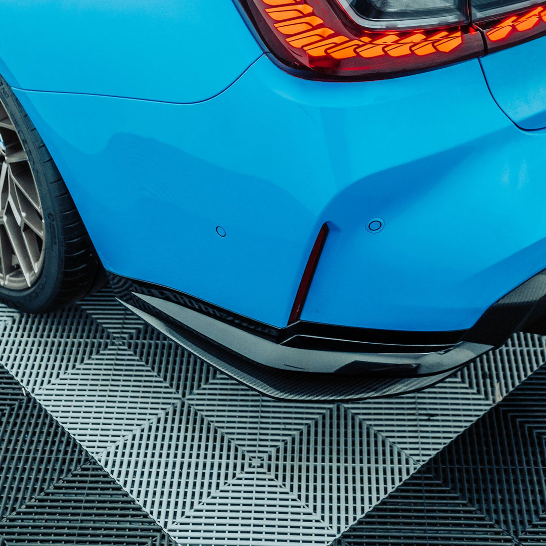 MHC+ BMW M3 SS1 Rear Side Splitters In Gloss Pre Preg Carbon Fibre (G80/G81)