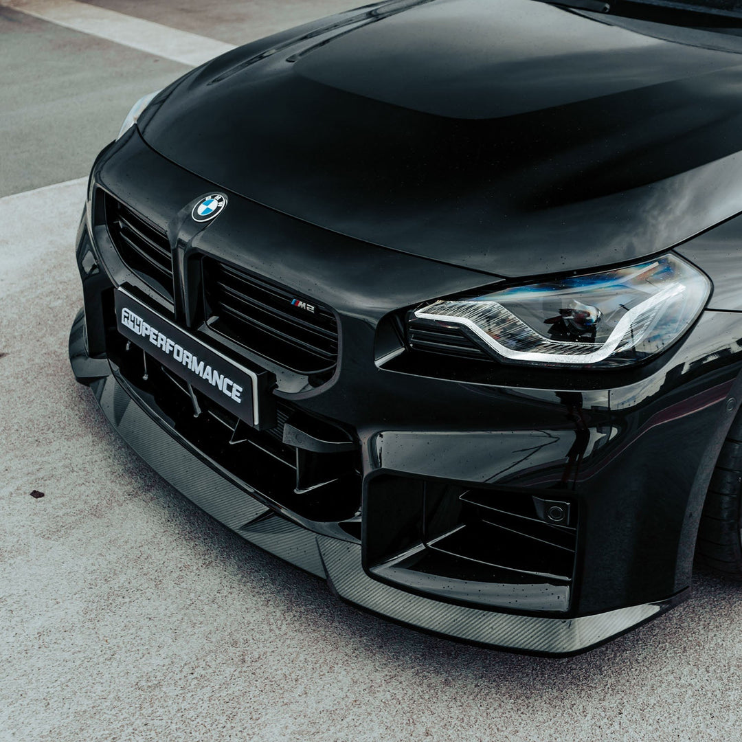 MHC+ BMW M2 2023 G87 Edition 1 Front Splitter In Pre Preg Gloss Carbon Fibre (G87)