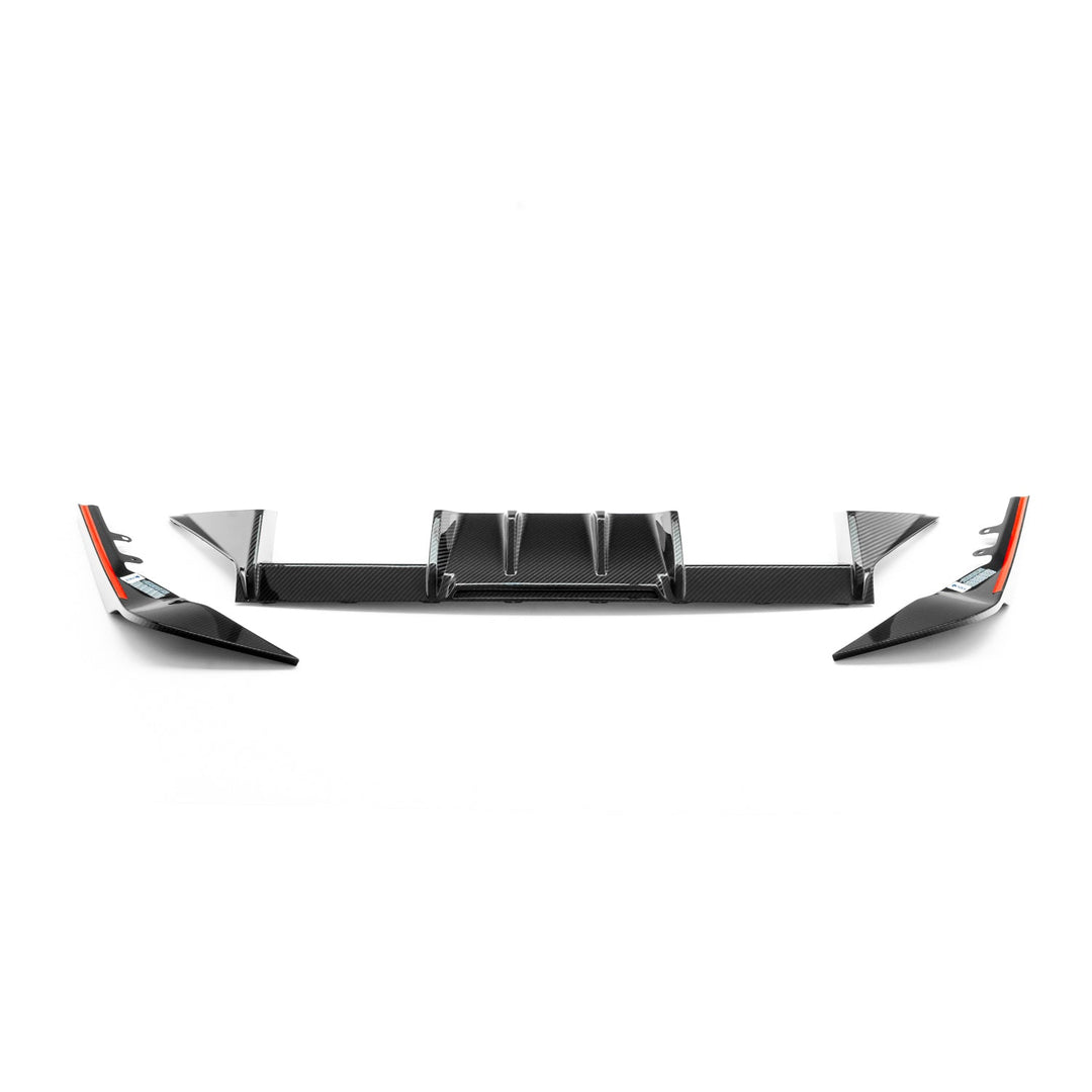 MHC+ BMW M2 2023 G87 Edition 1 Rear Diffuser 3pcs In Pre Preg Gloss Carbon Fibre (G87)