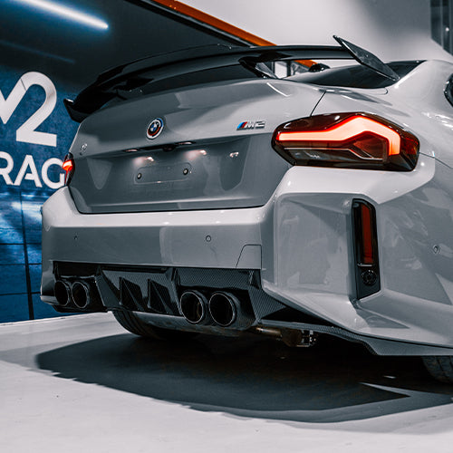 MHC+ BMW M2 2023 G87 Edition 1 Rear Diffuser 3pcs In Pre Preg Gloss Carbon Fibre (G87)