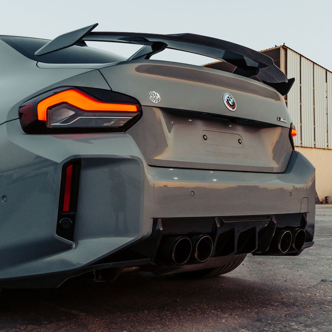 MHC+ BMW M2 2023 G87 Edition 1 Rear Diffuser 3pcs In Pre Preg Gloss Carbon Fibre (G87)