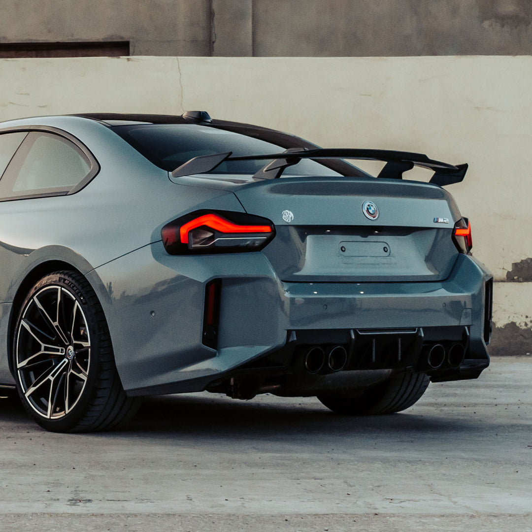 MHC+ BMW M2 2023 G87 Edition 1 Rear Diffuser 3pcs In Pre Preg Gloss Carbon Fibre (G87)