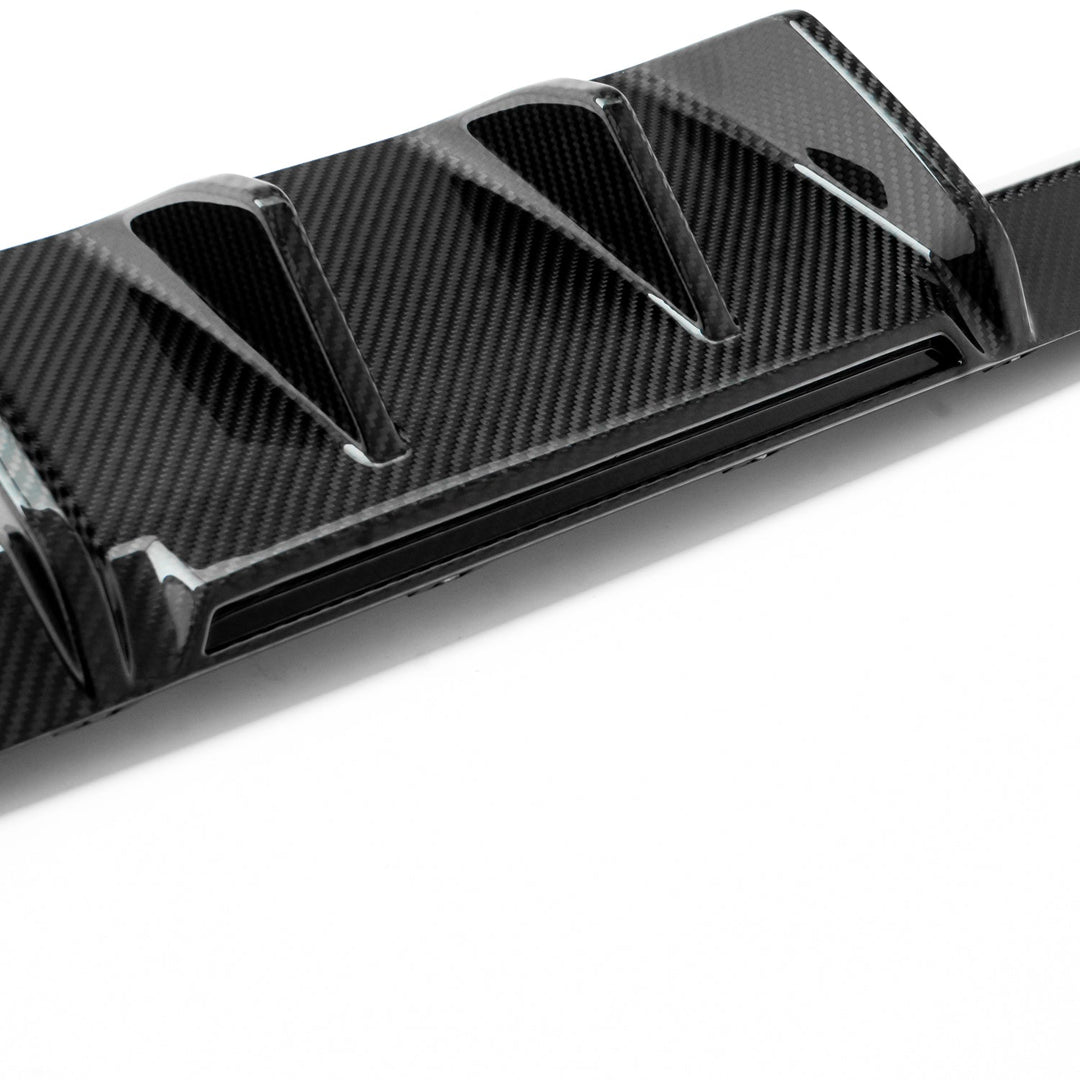 MHC+ BMW M2 2023 G87 Edition 1 Rear Diffuser 3pcs In Pre Preg Gloss Carbon Fibre (G87)