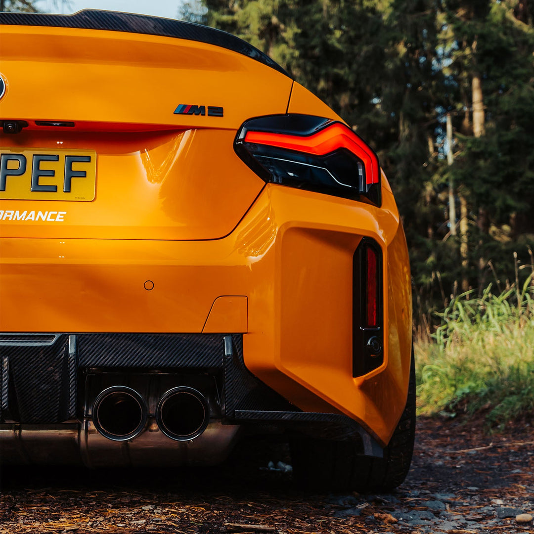 MHC+ BMW M2 2023 G87 Edition 1 Rear Diffuser 3pcs In Pre Preg Gloss Carbon Fibre (G87)