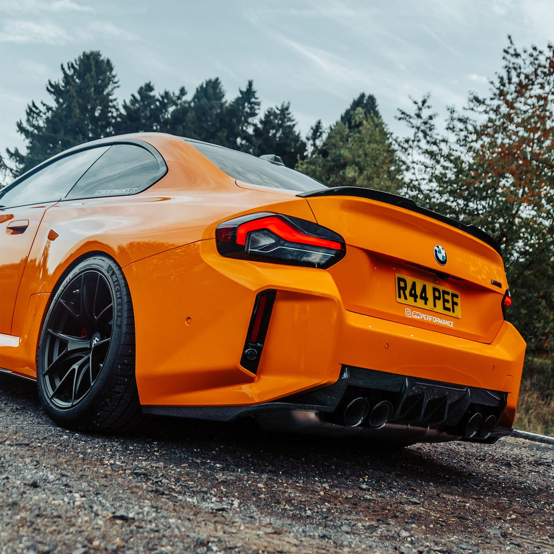 MHC+ BMW M2 2023 G87 Edition 1 Rear Diffuser 3pcs In Pre Preg Gloss Carbon Fibre (G87)