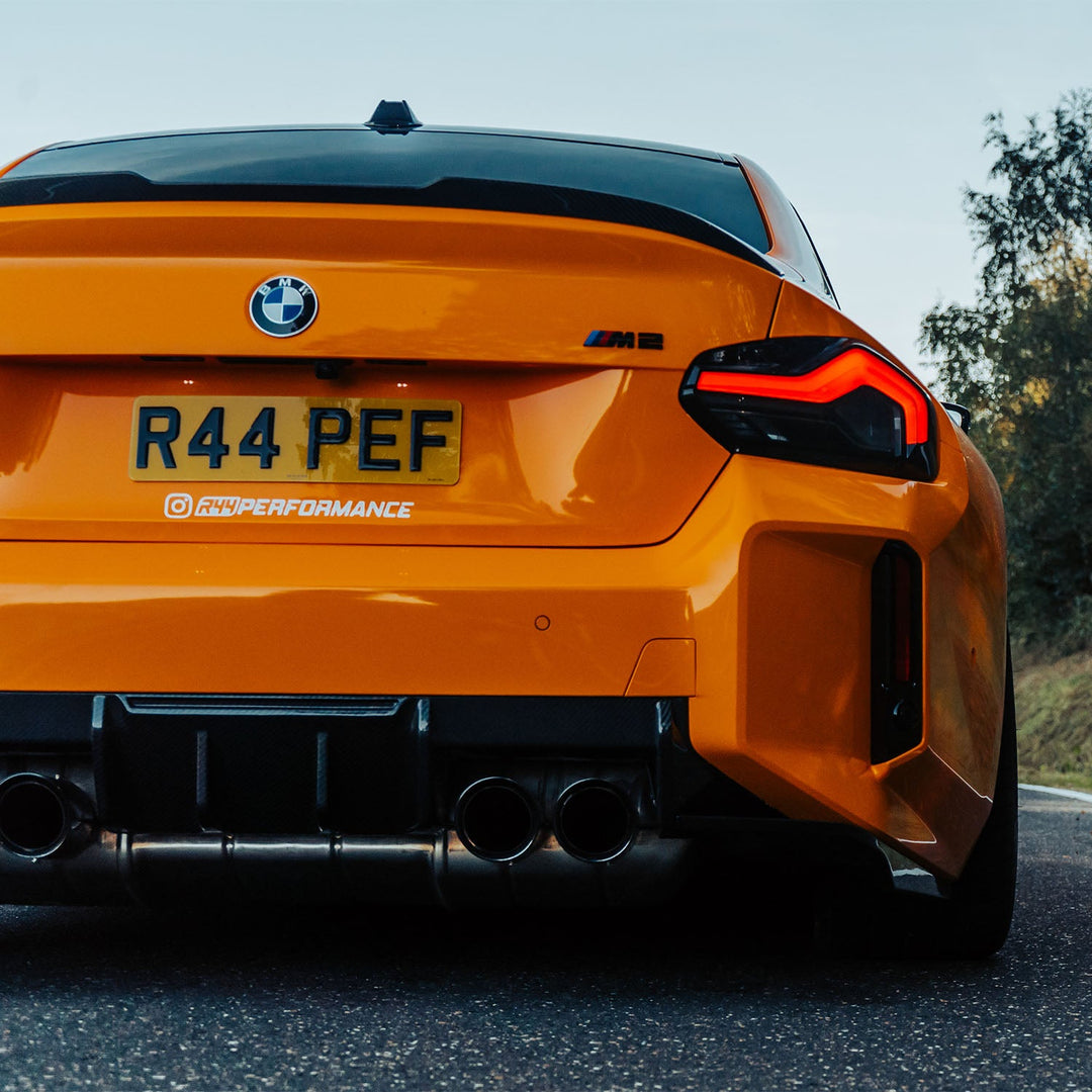 MHC+ BMW M2 2023 G87 Edition 1 Rear Diffuser 3pcs In Pre Preg Gloss Carbon Fibre (G87)