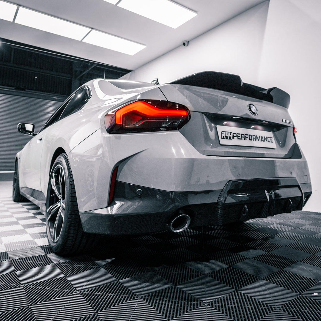 MHC+ BMW M2/M240i Performance Style Rear Spoiler In Pre Preg Carbon Fibre (G87/G42)