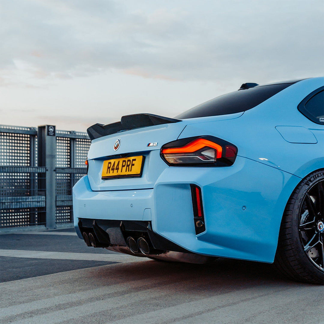 MHC+ BMW M2/M240i Performance Style Rear Spoiler In Pre Preg Carbon Fibre (G87/G42)