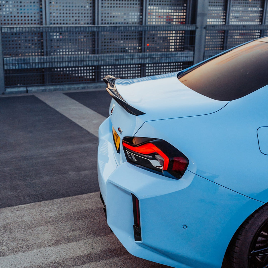 MHC+ BMW M2/M240i Performance Style Rear Spoiler In Pre Preg Carbon Fibre (G87/G42)