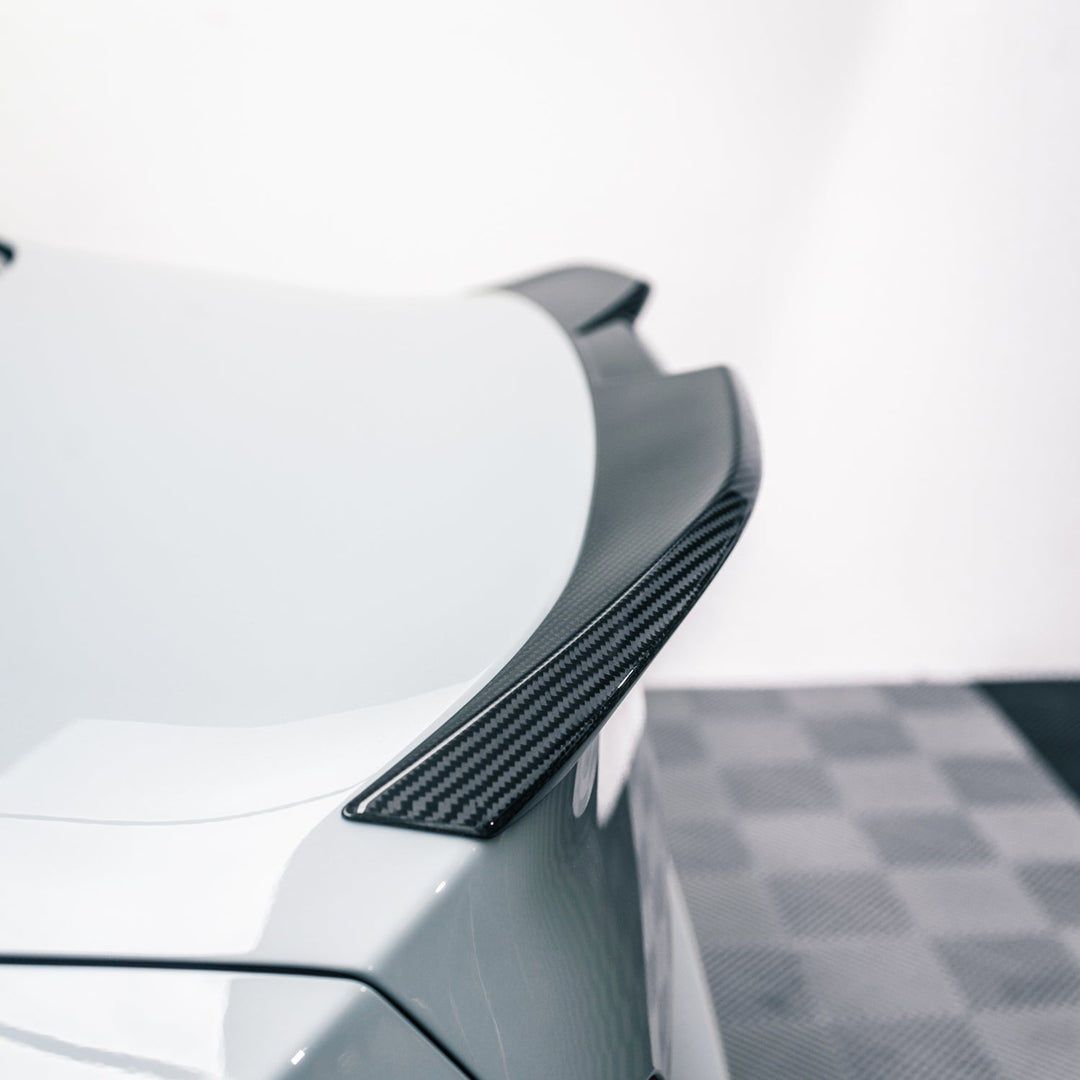MHC+ BMW M2/M240i Performance Style Rear Spoiler In Pre Preg Carbon Fibre (G87/G42)