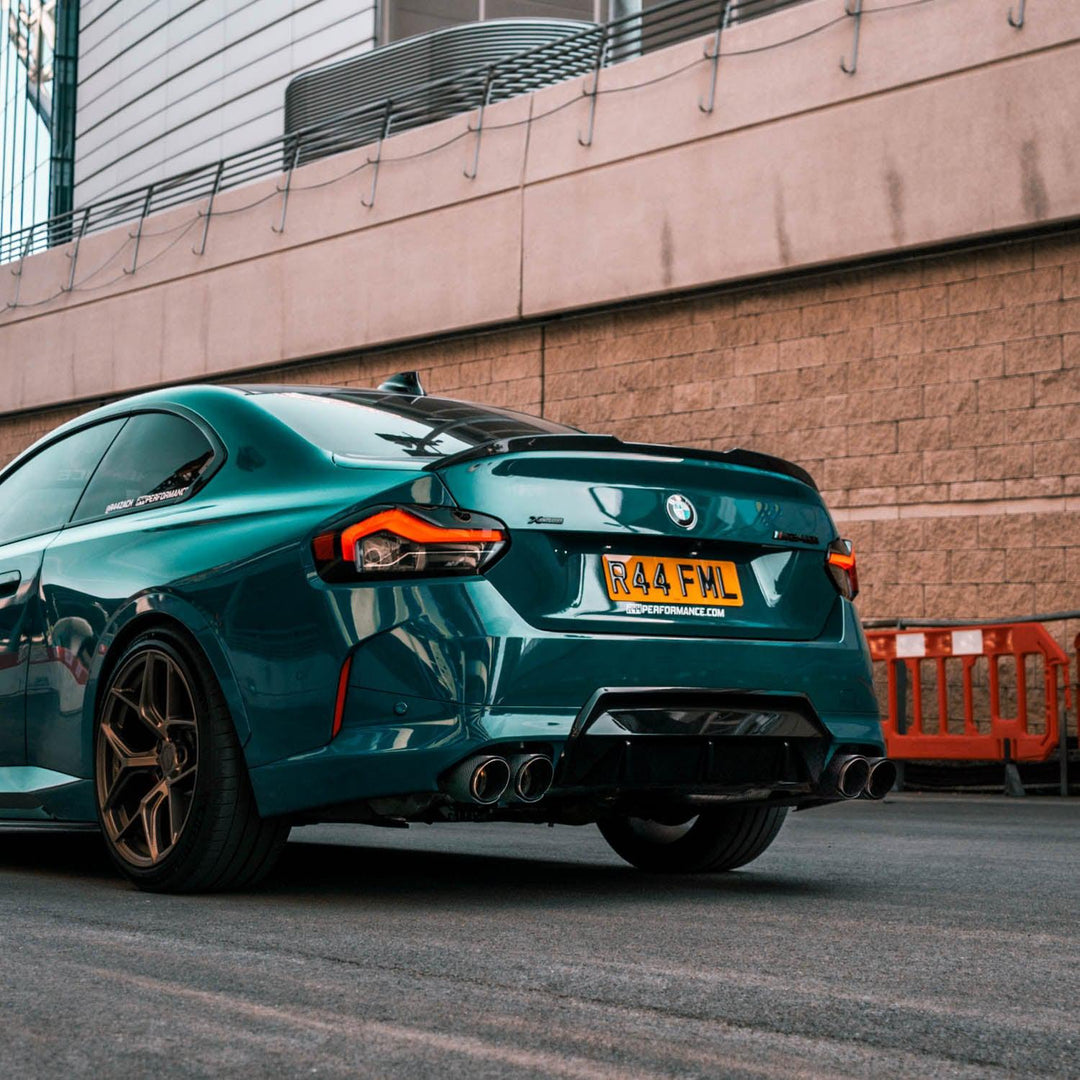 MHC+ BMW M2/M240i V Style Rear Spoiler In Pre Preg Carbon Fibre (G87/G42)