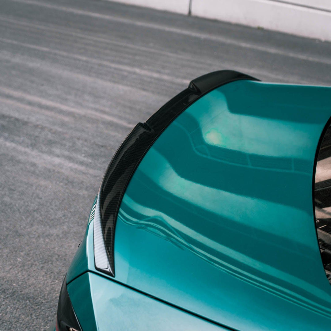 MHC+ BMW M2/M240i V Style Rear Spoiler In Pre Preg Carbon Fibre (G87/G42)