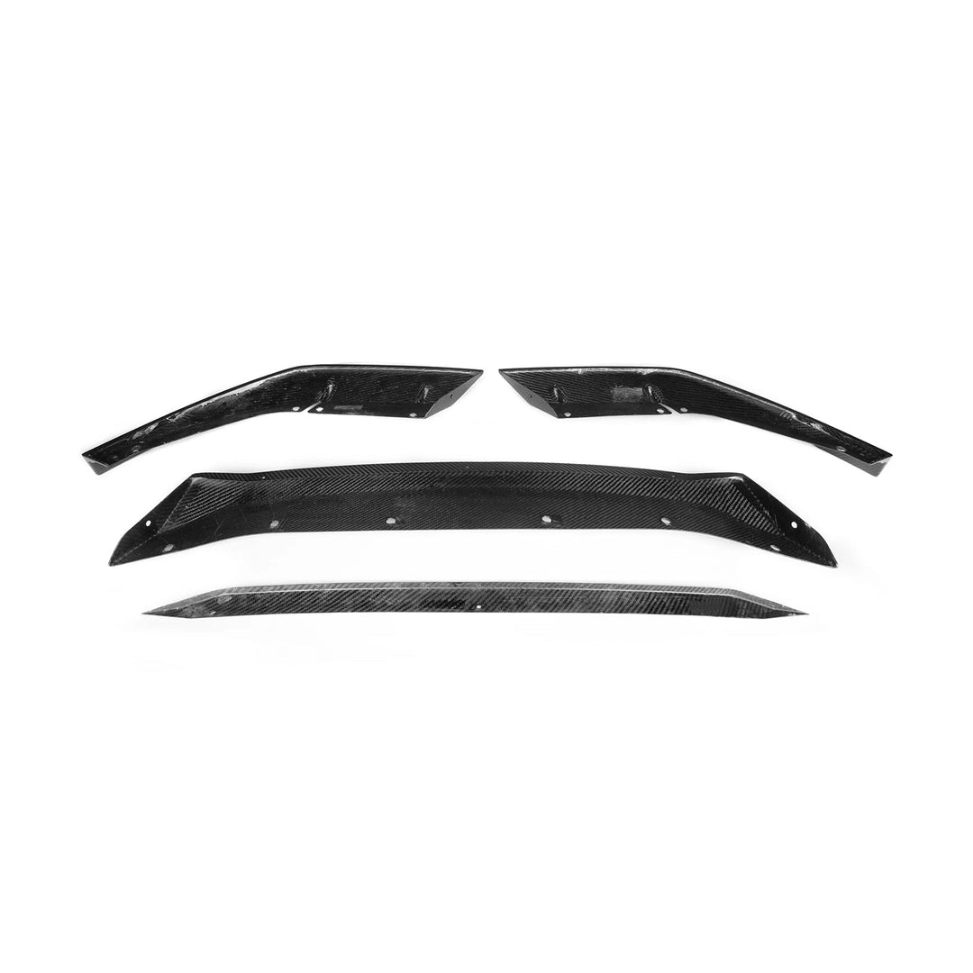 MHC+ BMW M5 Pre LCI Low Line Front Splitter In Pre Preg Gloss Carbon Fibre (F90)
