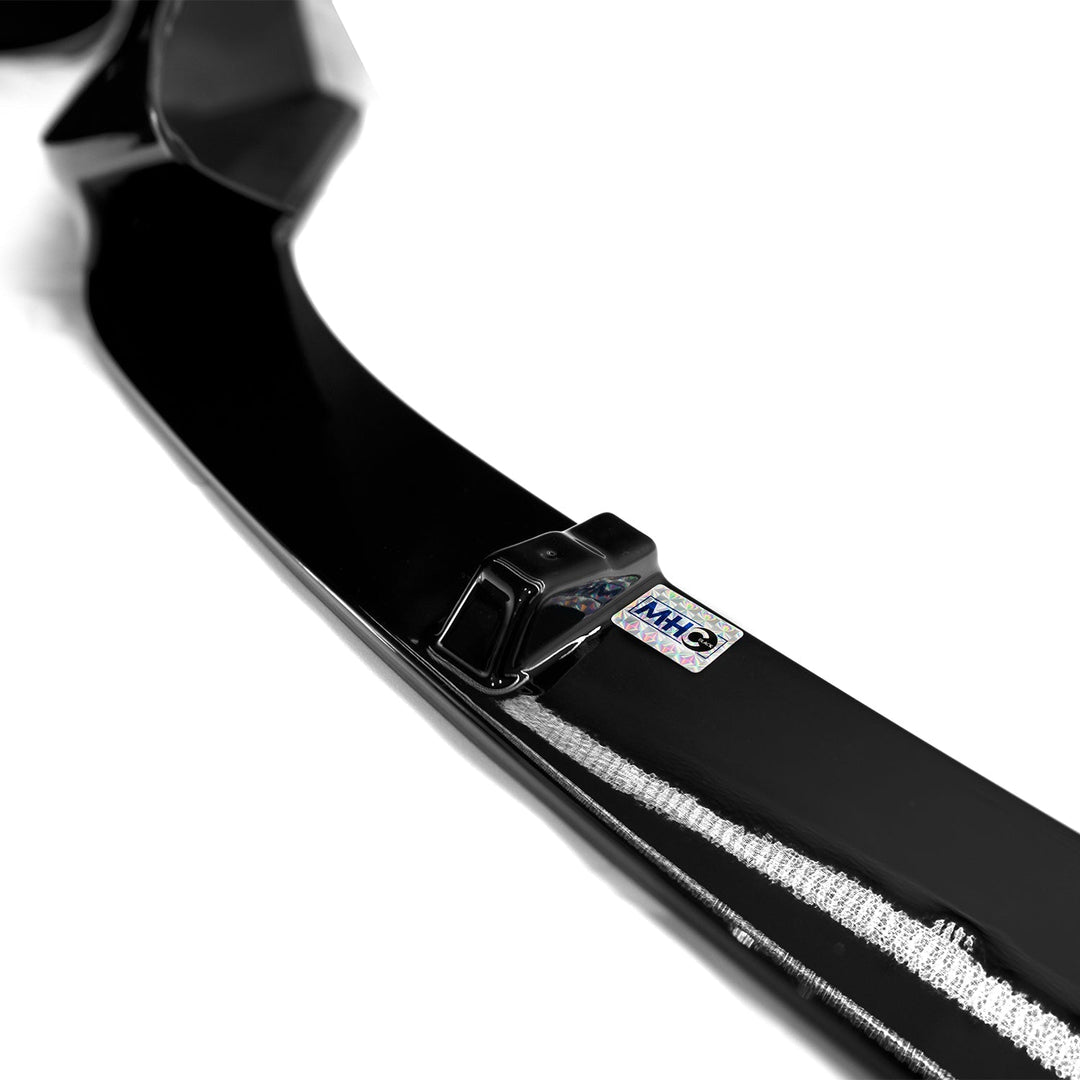 MHC Black BMW 1 Series Performance Style Front Splitter In Gloss Black (F20/F21)