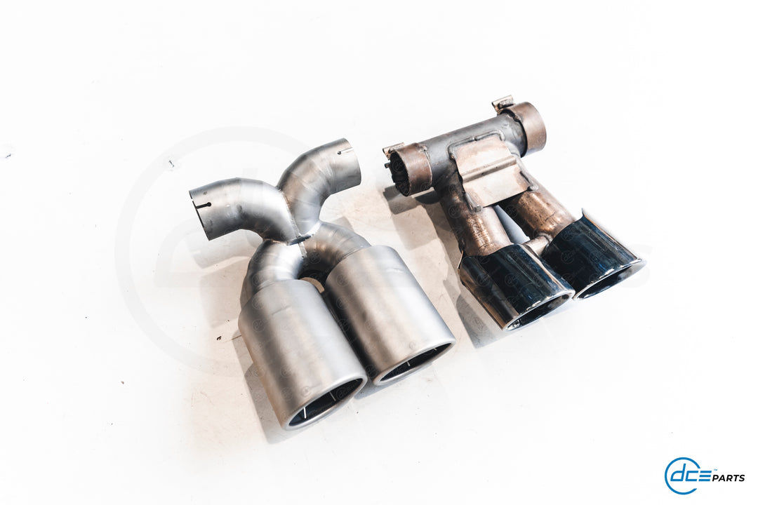 DCE Parts - Porsche 981 Cayman & Boxster 2.7/3.4/3.8 GT4 / Spyder X-Pipe Titanium Style