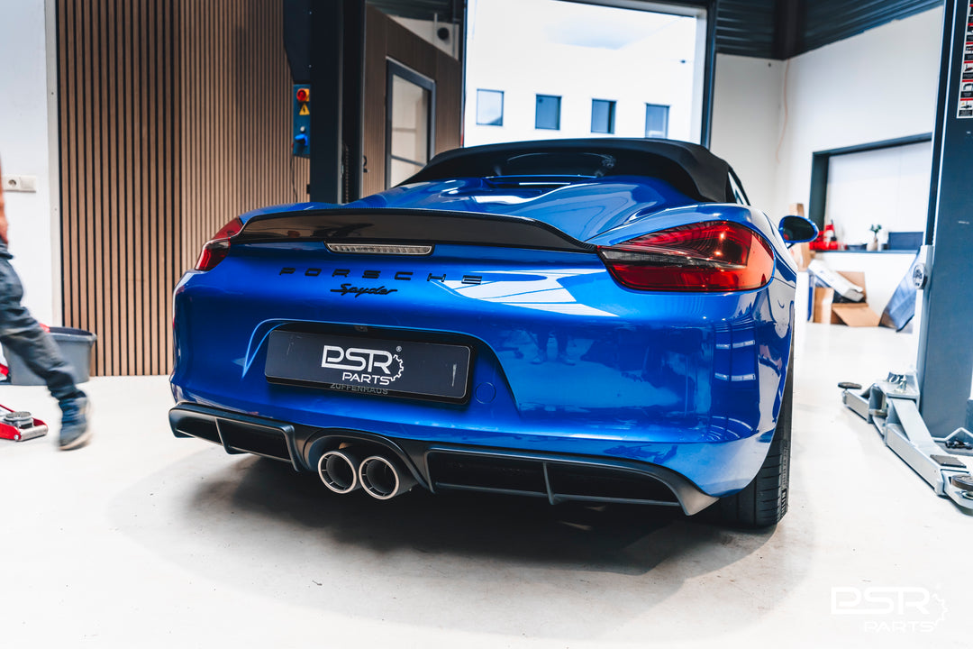 DCE Parts - Porsche 981 Cayman & Boxster 2.7/3.4/3.8 GT4 / Spyder X-Pipe Titanium Style