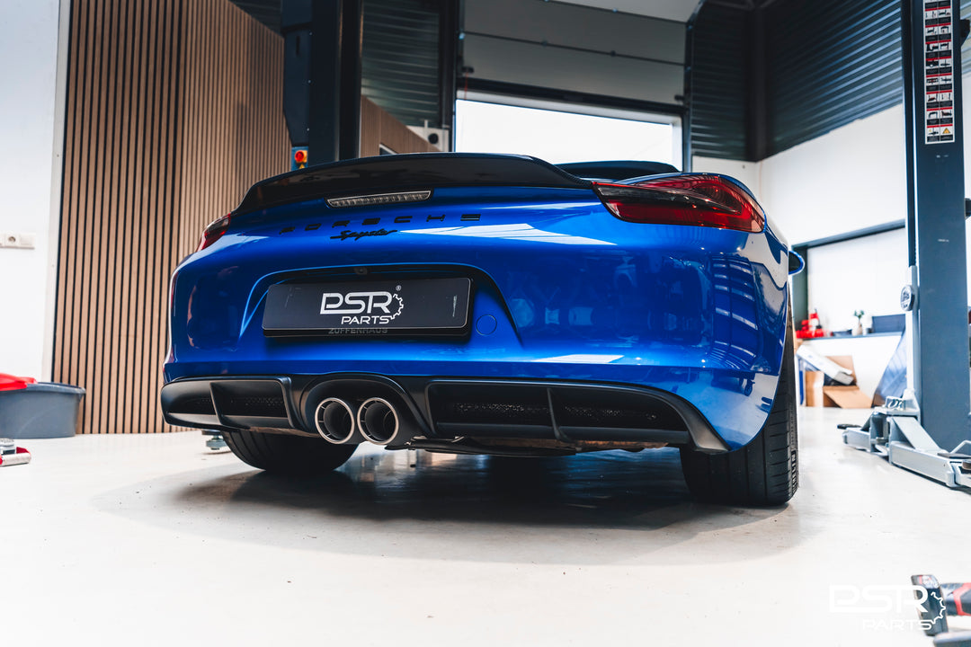 DCE Parts - Porsche 981 Cayman & Boxster 2.7/3.4/3.8 GT4 / Spyder X-Pipe Titanium Style