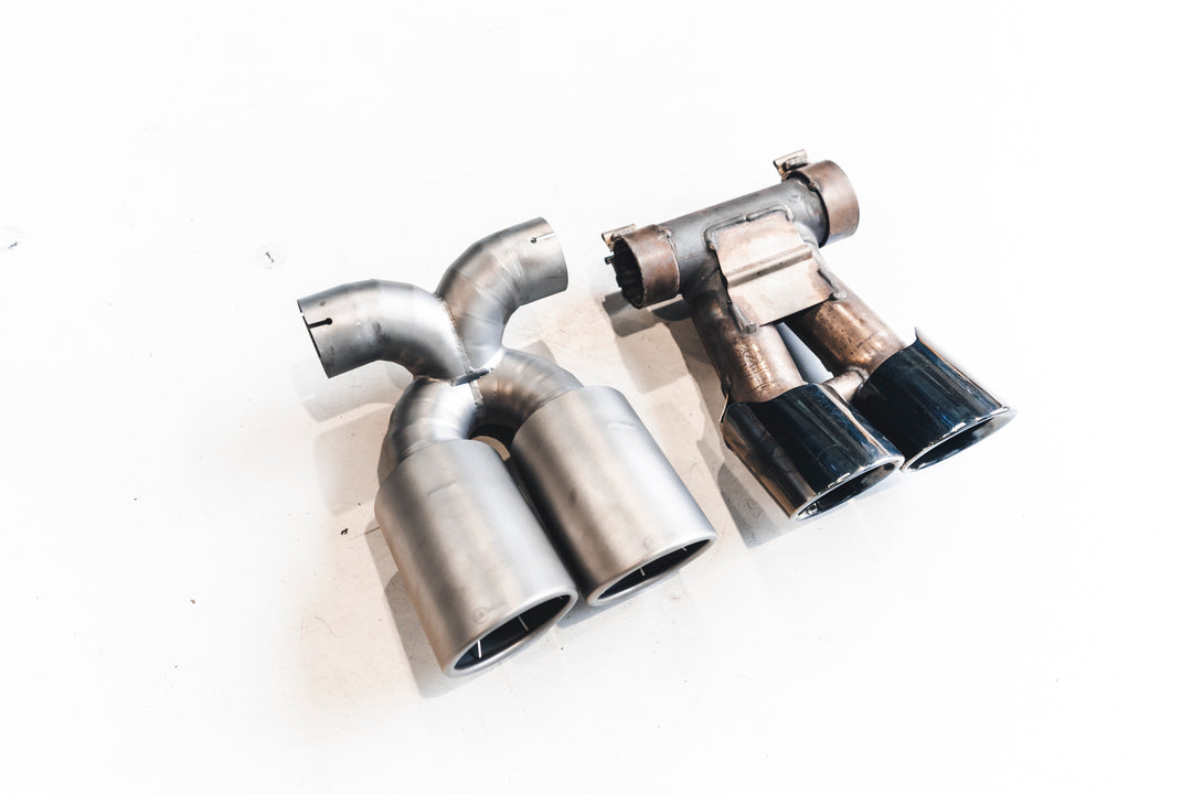 DCE Parts - Porsche 981 Cayman & Boxster 2.7/3.4/3.8 GT4 / Spyder X-Pipe Titanium Style