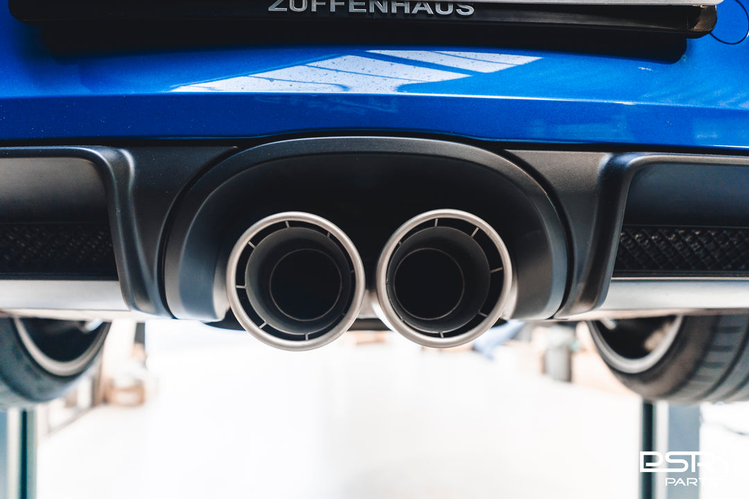 DCE Parts - Porsche 981 Cayman & Boxster 2.7/3.4/3.8 GT4 / Spyder X-Pipe Titanium Style