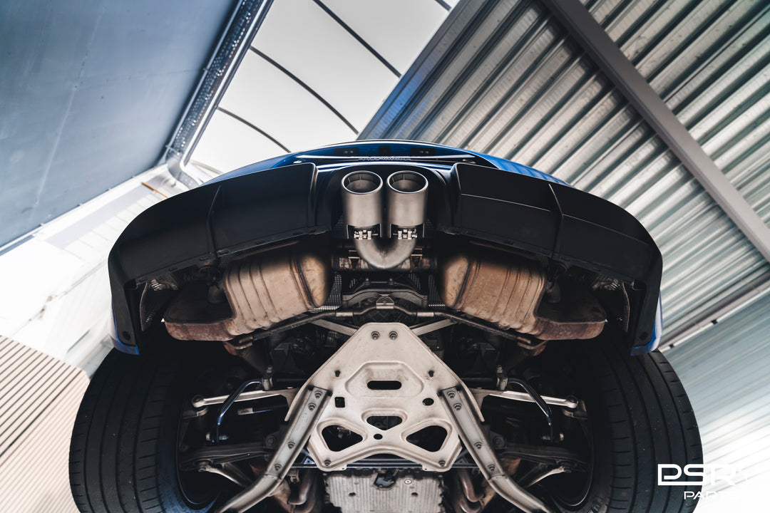 DCE Parts - Porsche 981 Cayman & Boxster 2.7/3.4/3.8 GT4 / Spyder X-Pipe Titanium Style