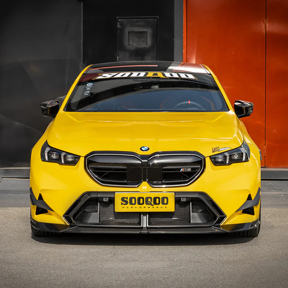 SOOQOO - BMW M5 G90 G99 Type-A Prepreg Carbon Fiber Front Lip