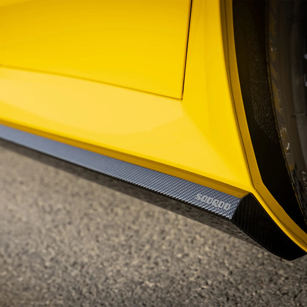 SOOQOO - BMW M5 G90 G99 Type-A Prepreg Carbon Fiber Side Skirt