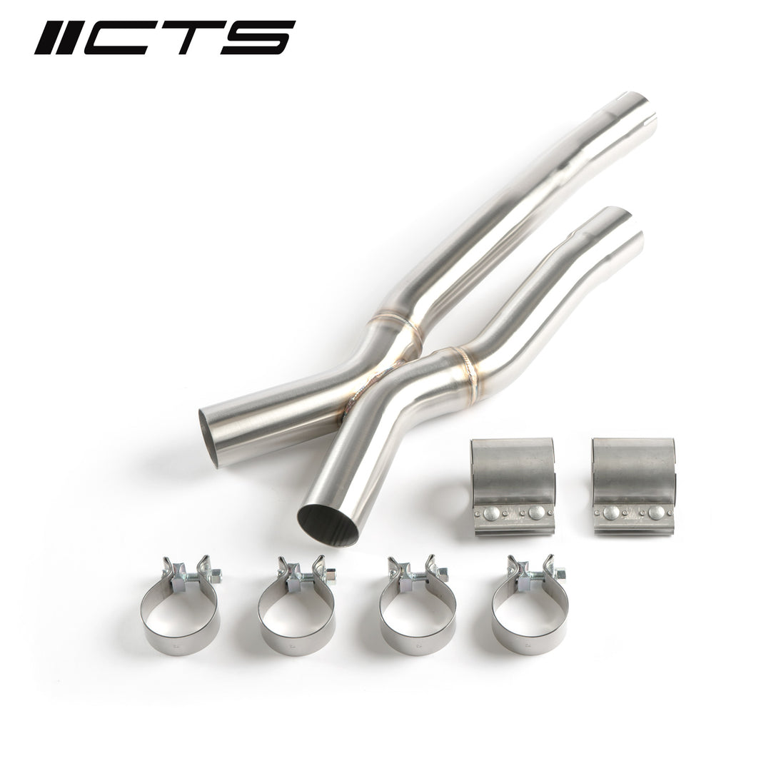 CTS Turbo - BMW S58 F97/F98 X3M/X4M RESONATOR DELETE KIT - CTS-EXH-TP-0026