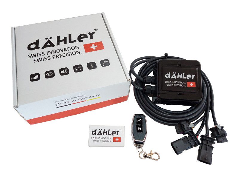 DÄHLer - Exhaust Valve Flap Controller With Remote & Memory Functions For 1 or 2 Valves Exhaust System