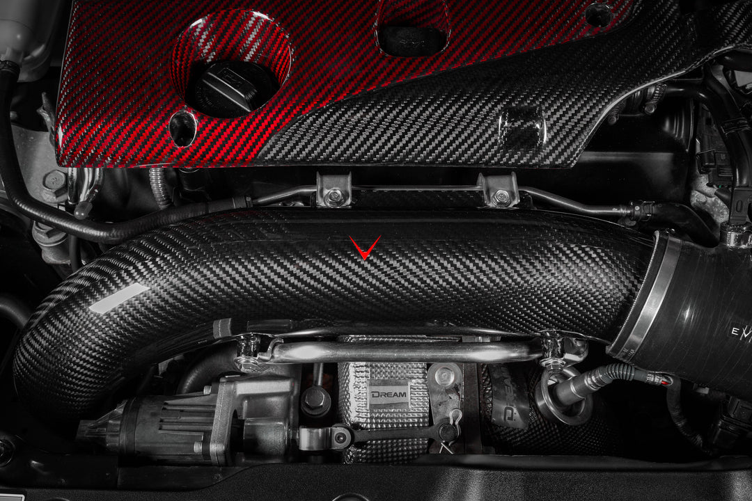 Eventuri - Honda FK8 Civic FK8 V3 Oversized Carbon Turbo Tube - Tube only Upgrade for existing owners