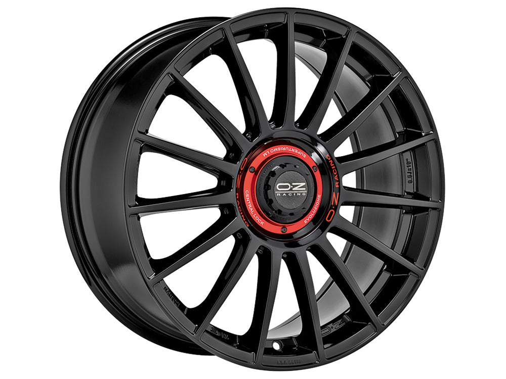 OZ-RACING SUPERTURISMO EVOLUZIONE GLOSS BLACK + RED LETTERING