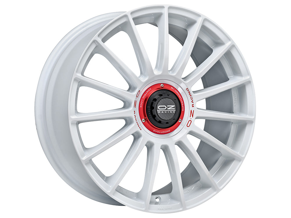 OZ-RACING SUPERTURISMO EVOLUZIONE WRC WHITE PAINT + RED LETTERING