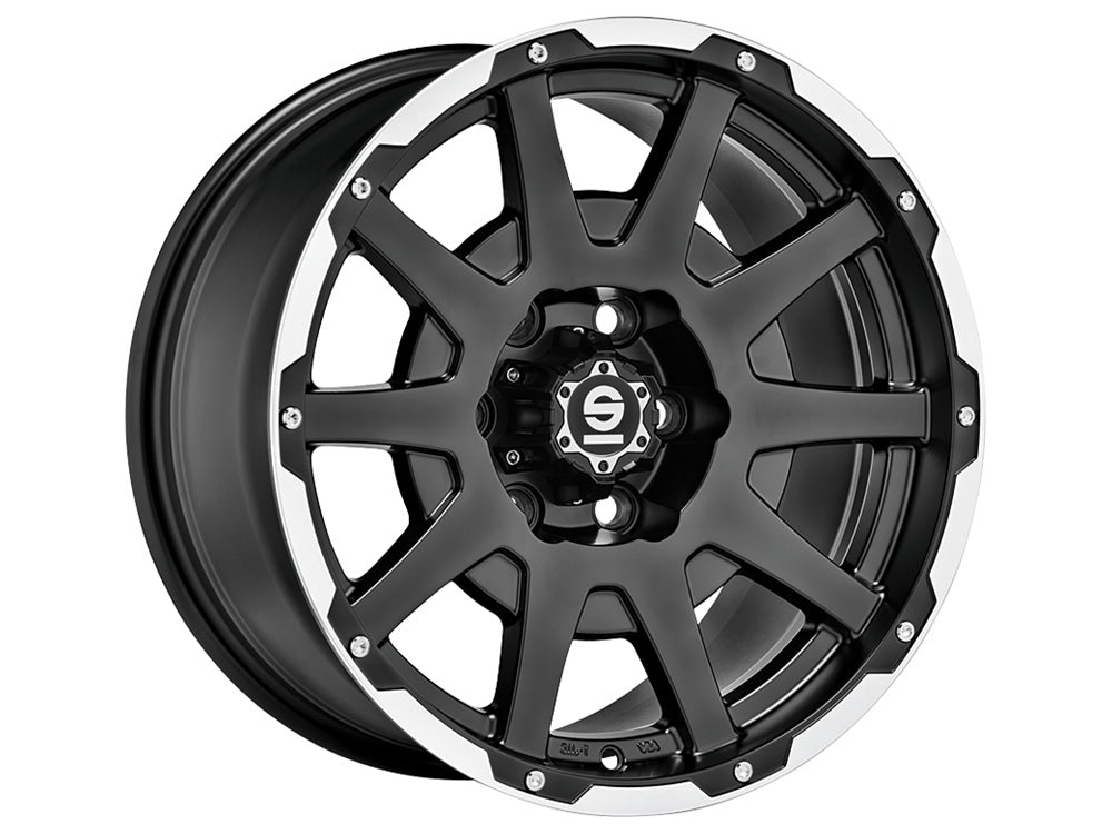 SPARCO DAKAR WHEELS MATT BLACK LIP POL.+RIVETS