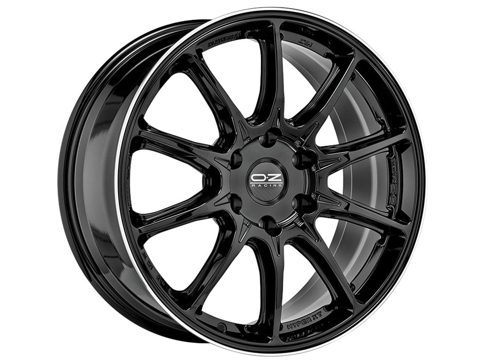 OZ-RACING HYPER XT HLT GLOSS BLACK + DIAMOND LIP