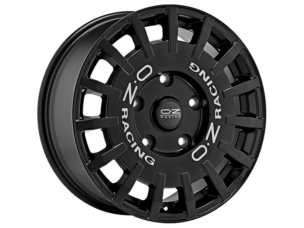 OZ-RACING RALLY RACING VAN MATT BLACK + SILVER LETTERING