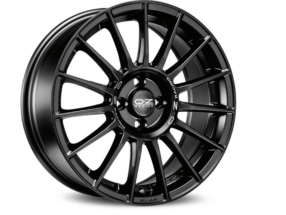 OZ-RACING SUPERTURISMO LM MATT BLACK + SILVER LETTERING