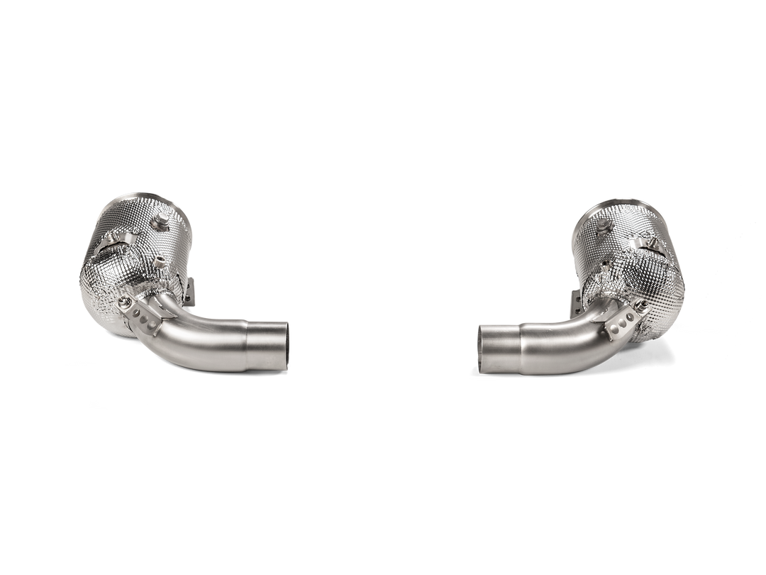 Akrapovič - Link Pipe Set w Cat (SS) - Porsche 911 Carrera /S/4/4S/Cabriolet (992) (2019-2020)