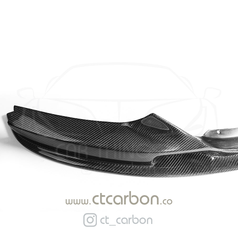 BMW 2 SERIES F22 & F23 M SPORT CARBON FRONT LIP SPLITTER - OEM + CT DESIGN - CT Carbon