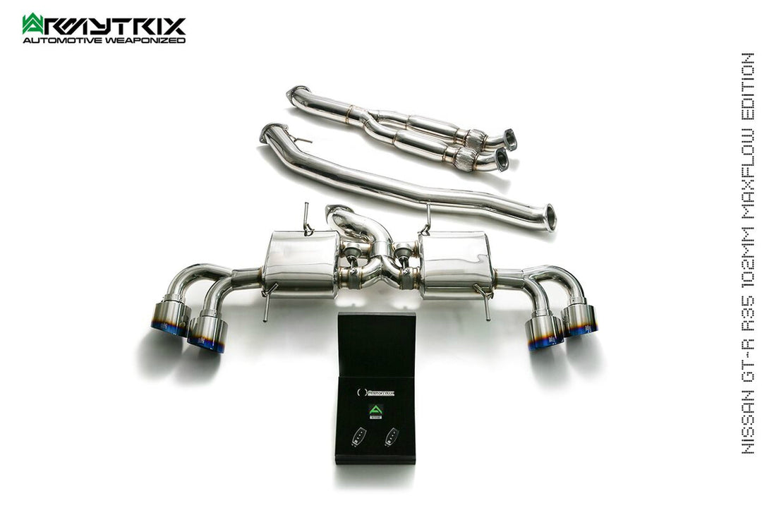 Armytrix - NISSAN GT-R R35 3.8L - Cat-back 102mm Stainless Steel  - NI35S-BF