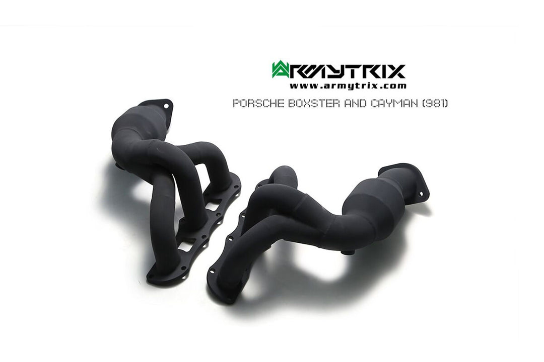 Armytrix - PORSCHE CAYMAN 981 2.7L - Ceramic Coated Sportcat Stainless Steel  - P81N1-HCC