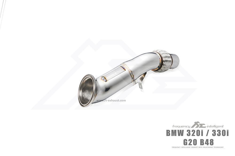 Fi-Exhaust - BMW 3 SERIES G20 320I - Ultra High Flow DownPipe Stainless Steel  - BN-B48-NCAT