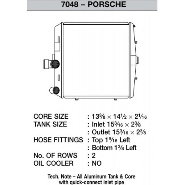 CSF Radiators  - PORSCHE BOXSTER 987,2 3.4L - Radiator - CSF-7048