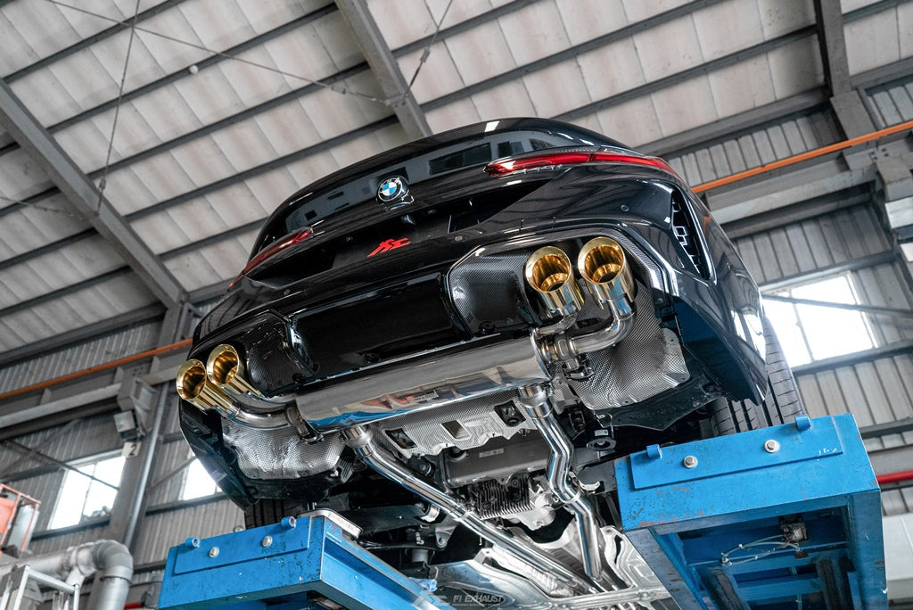 Fi-Exhaust - BMW 8 SERIES G16 M840I - Front Pipe + Mid Pipe + Valvetronic Muffler (EV Valve) Stainless Steel  - BN-G16B58F-CBE