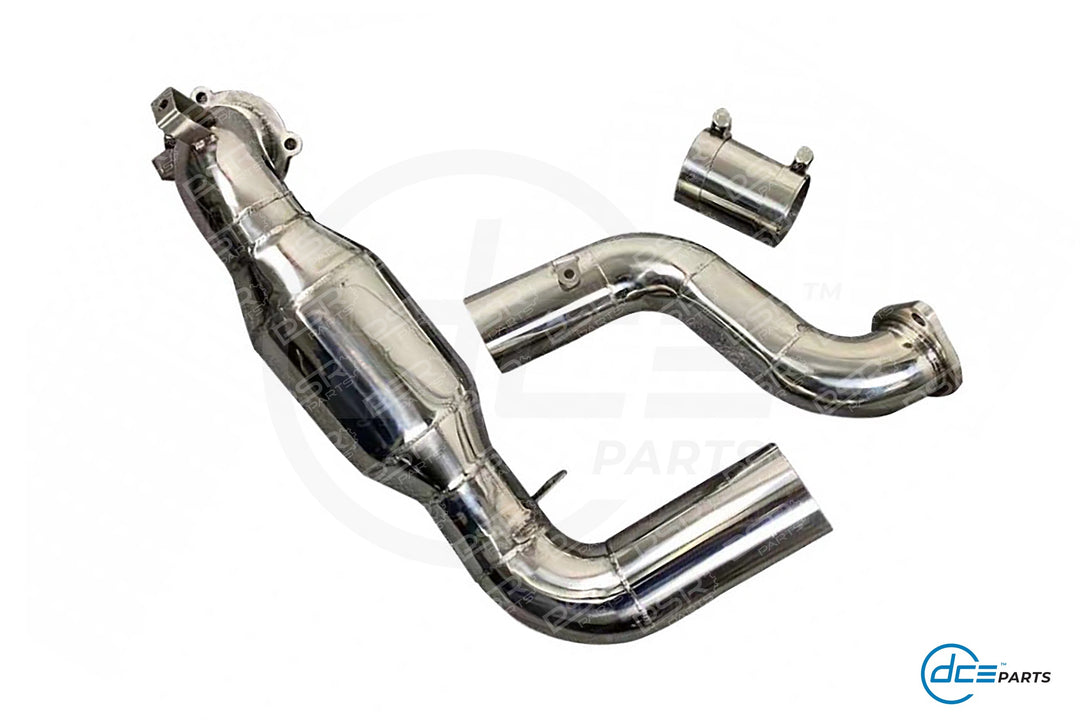 DCE Parts - Mercedes-Benz M260 A35, CLA35, GLB35, GLA35 AMG Cat-Look / High Flow Cat Downpipe