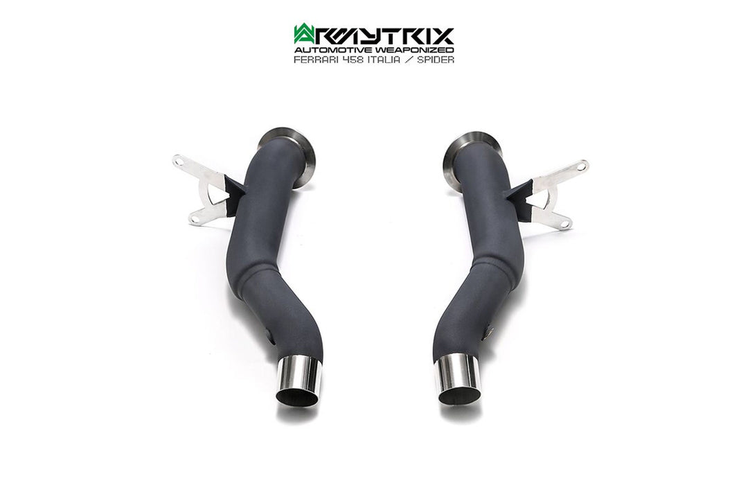 Armytrix - FERRARI 458 SPIDER 4.5L - Ceramic Coated Downpipe Stainless Steel  - FF458-DDC